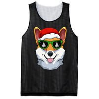 Corgi Sunglasses Christmas Pajama Dog Santa Hat XMas Tree Mesh Reversible Basketball Jersey Tank