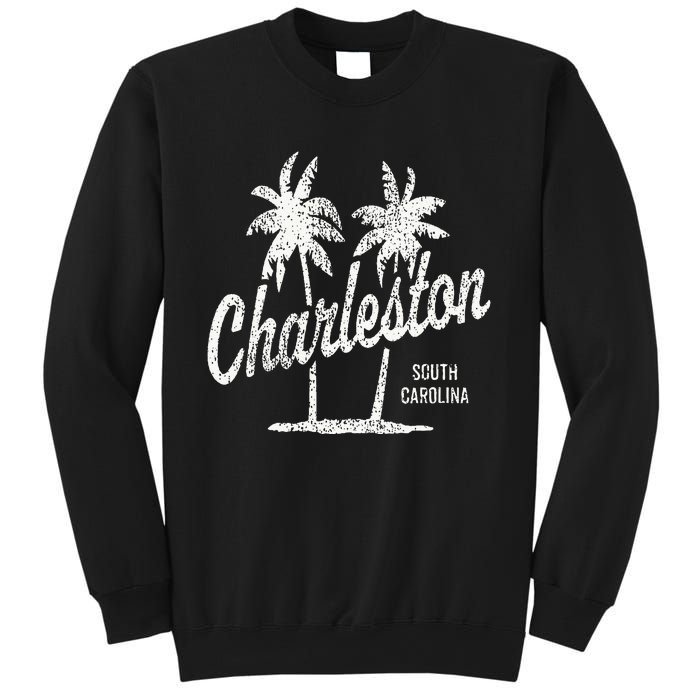 Charleston South Carolina Vintage 70s Palm Trees Sweatshirt