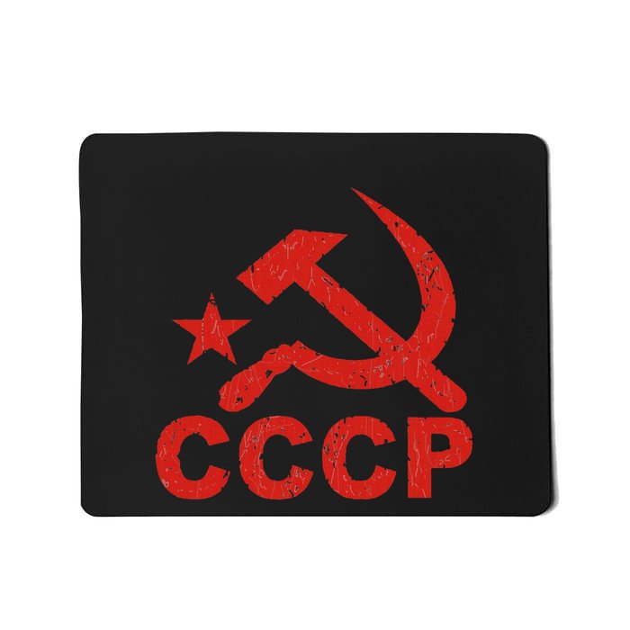Cccp Soviet Communist Star Hammer Sickle Top Mousepad