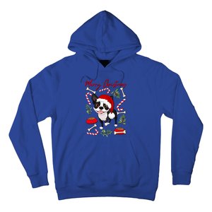 Cute Sweet Christmas Puppy Terrier With A Santa Hat Dog Mom Gift Hoodie