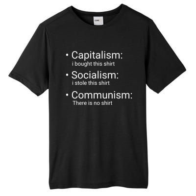 Capitalism Socialism Communism Libertarian Economics Freedom Tall Fusion ChromaSoft Performance T-Shirt