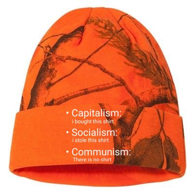 Capitalism Socialism Communism Libertarian Economics Freedom Kati Licensed 12" Camo Beanie