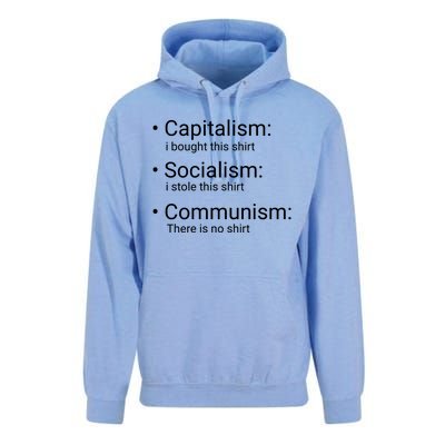 Capitalism Socialism Communism Libertarian Economics Freedom Unisex Surf Hoodie