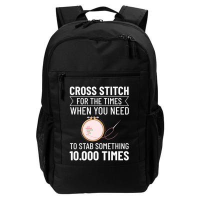 Cross Stitch Counted Pattern Beginner Alphabet Needle Daily Commute Backpack