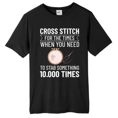 Cross Stitch Counted Pattern Beginner Alphabet Needle Tall Fusion ChromaSoft Performance T-Shirt