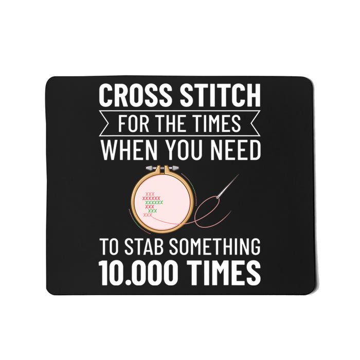 Cross Stitch Counted Pattern Beginner Alphabet Needle Mousepad