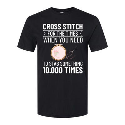 Cross Stitch Counted Pattern Beginner Alphabet Needle Softstyle CVC T-Shirt