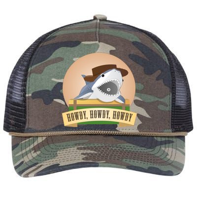 Cowboy Shark Retro Rope Trucker Hat Cap