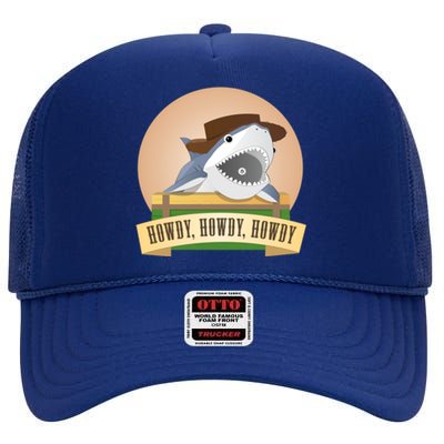 Cowboy Shark High Crown Mesh Back Trucker Hat