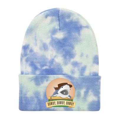 Cowboy Shark Tie Dye 12in Knit Beanie