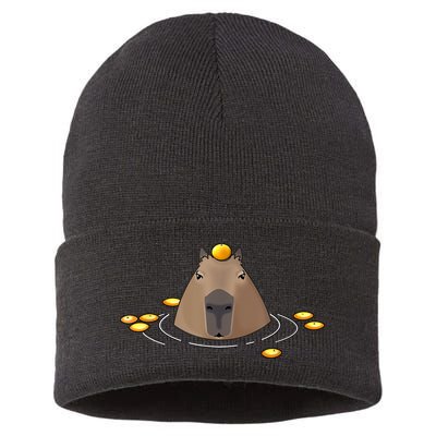 Capybaras Shirt Cute Capybara Sustainable Knit Beanie
