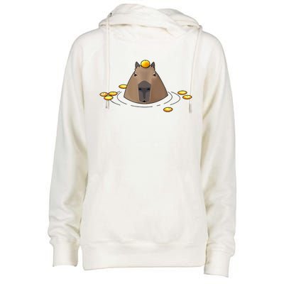 Capybaras Shirt Cute Capybara Womens Funnel Neck Pullover Hood