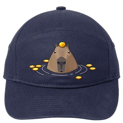 Capybaras Shirt Cute Capybara 7-Panel Snapback Hat