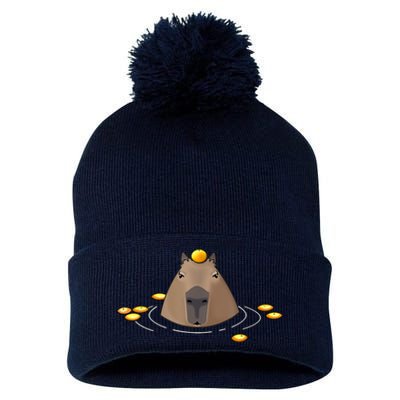 Capybaras Shirt Cute Capybara Pom Pom 12in Knit Beanie