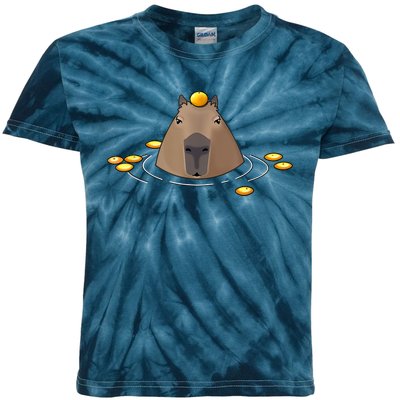 Capybaras Shirt Cute Capybara Kids Tie-Dye T-Shirt