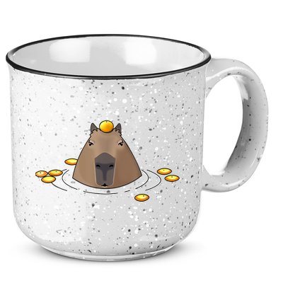 Capybaras Shirt Cute Capybara 15oz Campfire Ceramic Mug