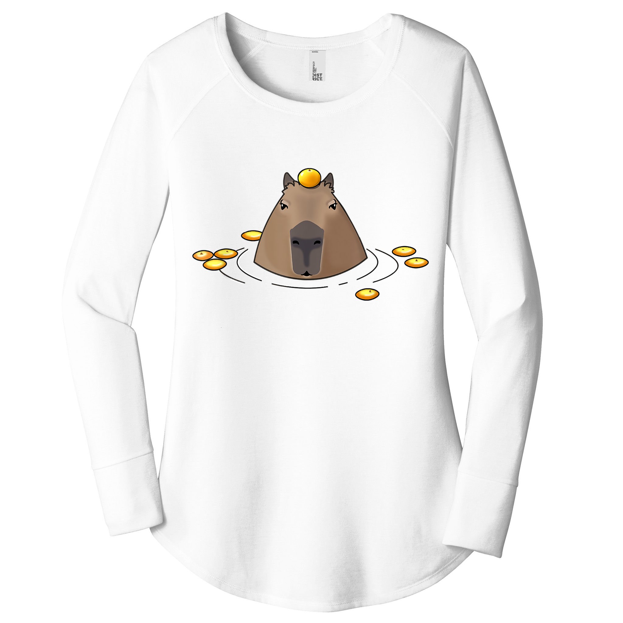 Capybaras Shirt Cute Capybara Women's Perfect Tri Tunic Long Sleeve Shirt