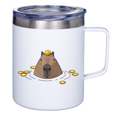 Capybaras Shirt Cute Capybara 12oz Stainless Steel Coffee Mug