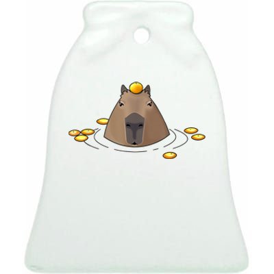 Capybaras Shirt Cute Capybara Ceramic Bell Ornament