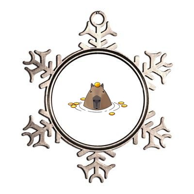 Capybaras Shirt Cute Capybara Metallic Star Ornament