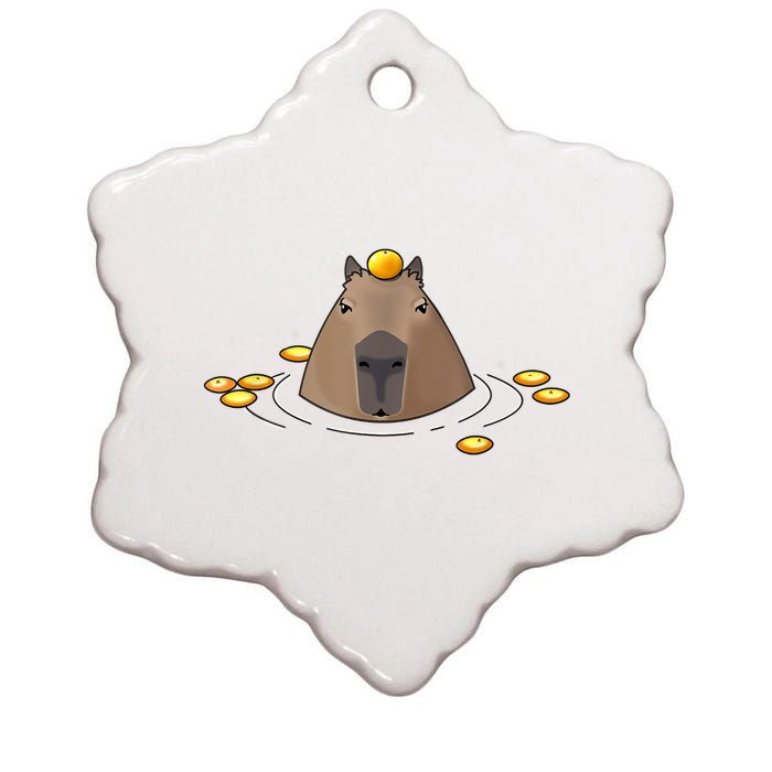 Capybaras Shirt Cute Capybara Ceramic Star Ornament