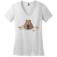 Capybaras Shirt Cute Capybara Women's V-Neck T-Shirt