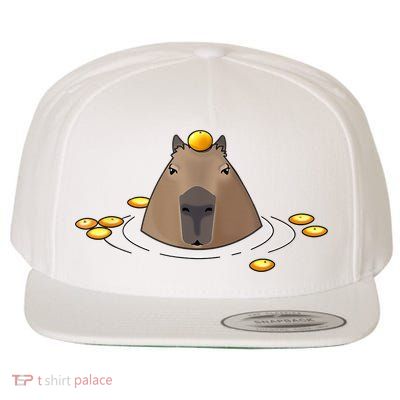 Capybaras Shirt Cute Capybara Wool Snapback Cap