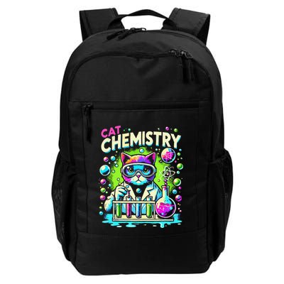 Cat Scientist Chemistry Science Student Feline Lovers Daily Commute Backpack
