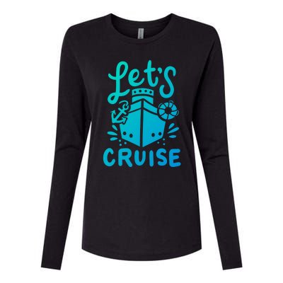 Cruise Ship Cruising Boating Sailing Yacht Captain Summer Gift Womens Cotton Relaxed Long Sleeve T-Shirt