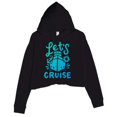 Cruise Ship Cruising Boating Sailing Yacht Captain Summer Gift Crop Fleece Hoodie