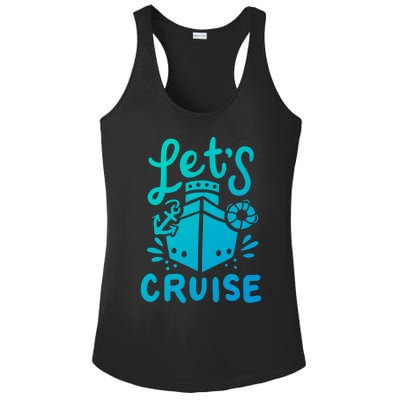 Cruise Ship Cruising Boating Sailing Yacht Captain Summer Gift Ladies PosiCharge Competitor Racerback Tank