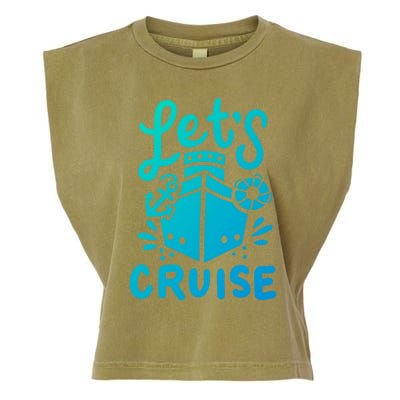 Cruise Ship Cruising Boating Sailing Yacht Captain Summer Gift Garment-Dyed Women's Muscle Tee