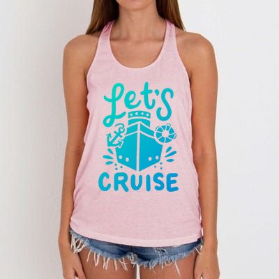 Cruise Ship Cruising Boating Sailing Yacht Captain Summer Gift Women's Knotted Racerback Tank