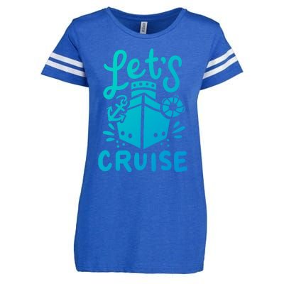 Cruise Ship Cruising Boating Sailing Yacht Captain Summer Gift Enza Ladies Jersey Football T-Shirt