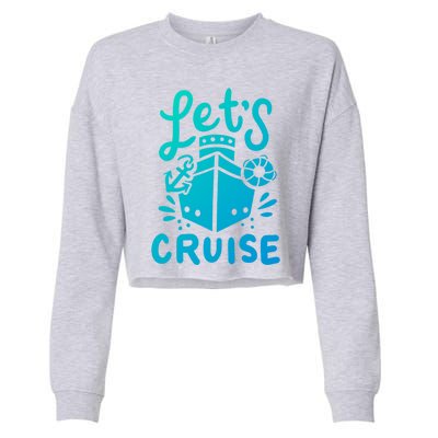 Cruise Ship Cruising Boating Sailing Yacht Captain Summer Gift Cropped Pullover Crew