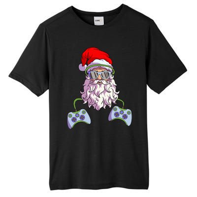 Christmas Santa Cool Video Gamer Christmas Tall Fusion ChromaSoft Performance T-Shirt