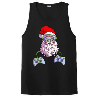 Christmas Santa Cool Video Gamer Christmas PosiCharge Competitor Tank