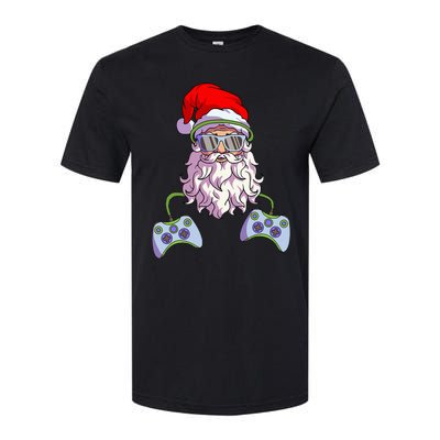 Christmas Santa Cool Video Gamer Christmas Softstyle CVC T-Shirt