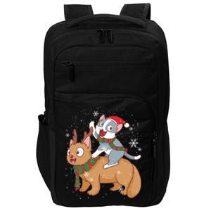 Cat Santa Claus Reindeer Funny Cats For Everybody Christmas Gift Impact Tech Backpack