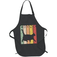 Chonk Scale Cat Meme Chonky Chonk Memes Full-Length Apron With Pockets