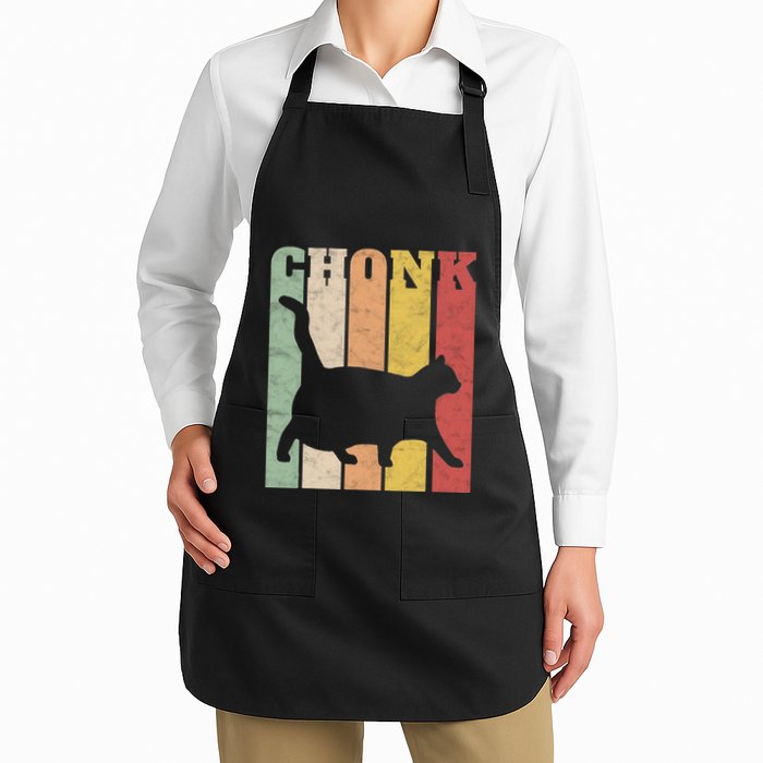 Chonk Scale Cat Meme Chonky Chonk Memes Full-Length Apron With Pockets
