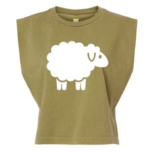 Cute Sheep Garment-Dyed Women's Muscle Tee