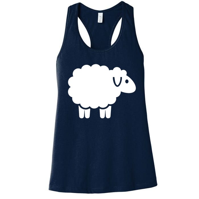 Cute Sheep Women's Racerback Tank