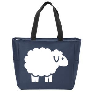 Cute Sheep Zip Tote Bag