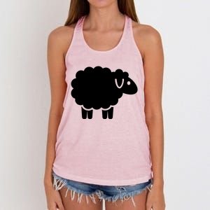 Cute Sheep Women's Knotted Racerback Tank