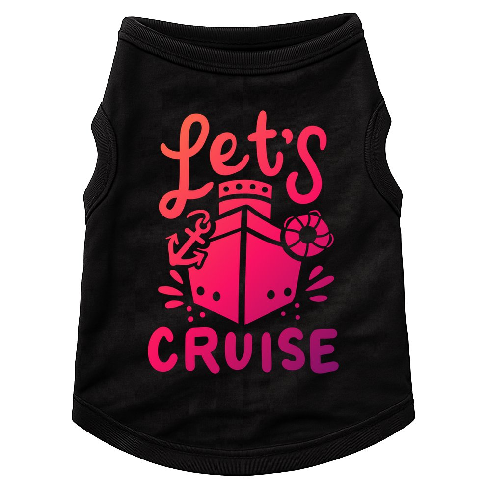 Cruise Ship Cruising Boating Sailing Yacht Captain Summer Gift Doggie Tank