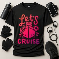 Cruise Ship Cruising Boating Sailing Yacht Captain Summer Gift Cooling Performance Crew T-Shirt