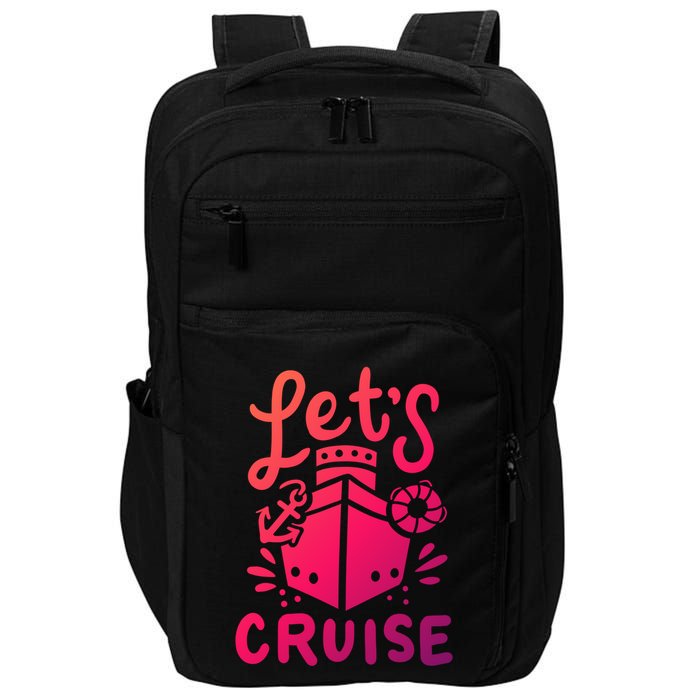 Cruise Ship Cruising Boating Sailing Yacht Captain Summer Gift Impact Tech Backpack