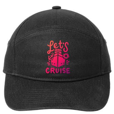 Cruise Ship Cruising Boating Sailing Yacht Captain Summer Gift 7-Panel Snapback Hat