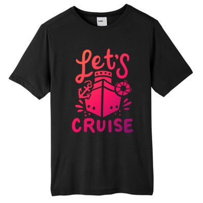 Cruise Ship Cruising Boating Sailing Yacht Captain Summer Gift Tall Fusion ChromaSoft Performance T-Shirt